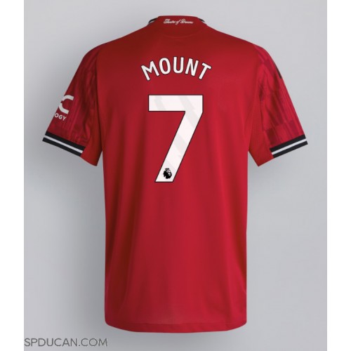 Muški Nogometni Dres Manchester United Mason Mount #7 Domaci 2025-26 Kratak Rukav Muški Nogometni Dres Manchester United Mason Mount #7 Domaci 2025-26 Kratak Rukav